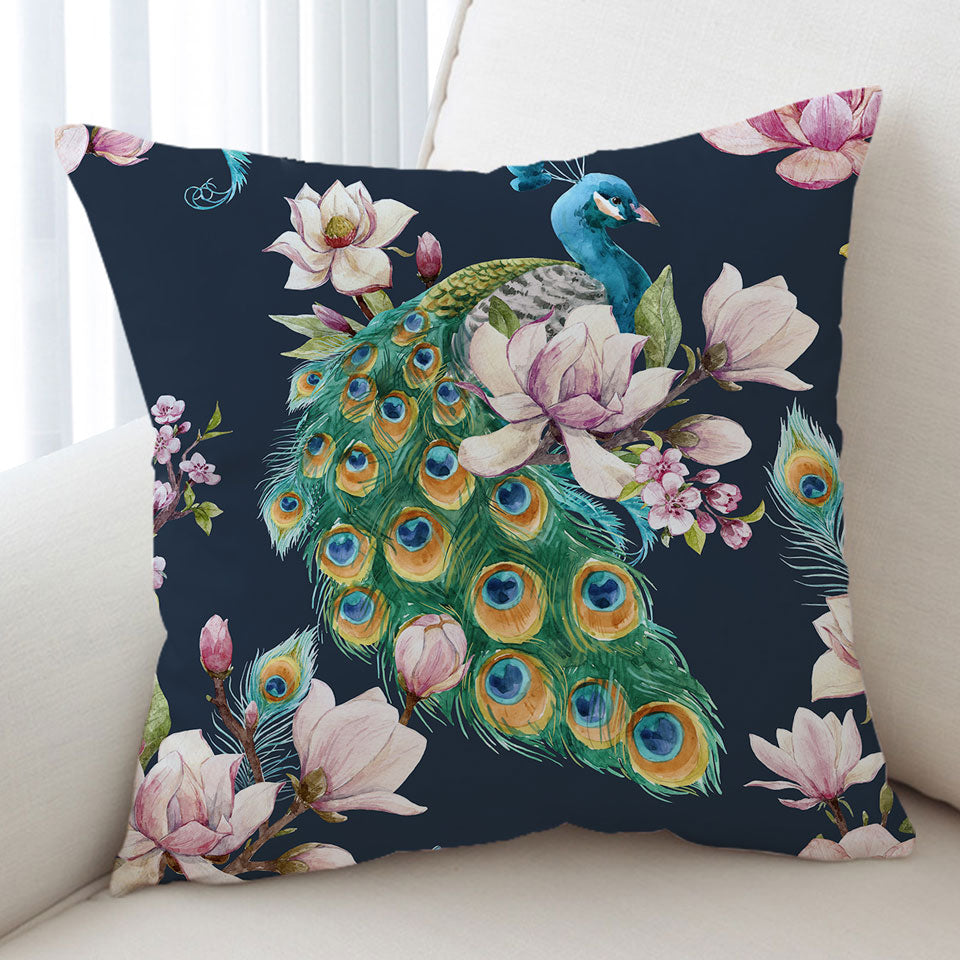 Royal Peacock Decorative Pillows