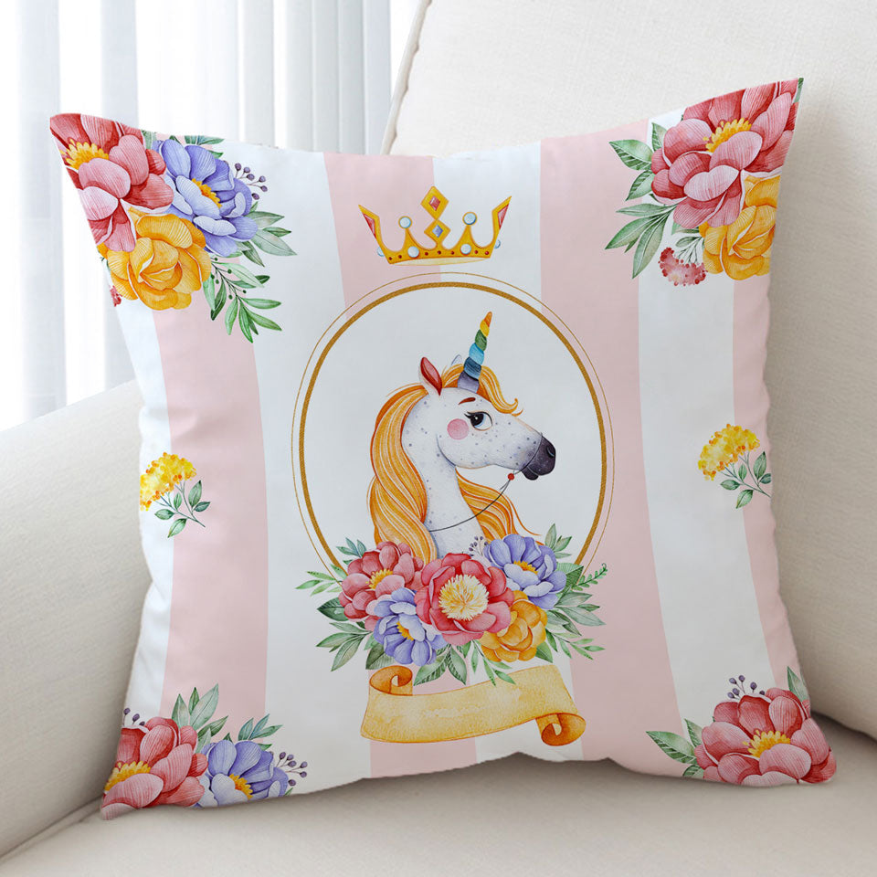 Royal Unicorn King Cushion Cover