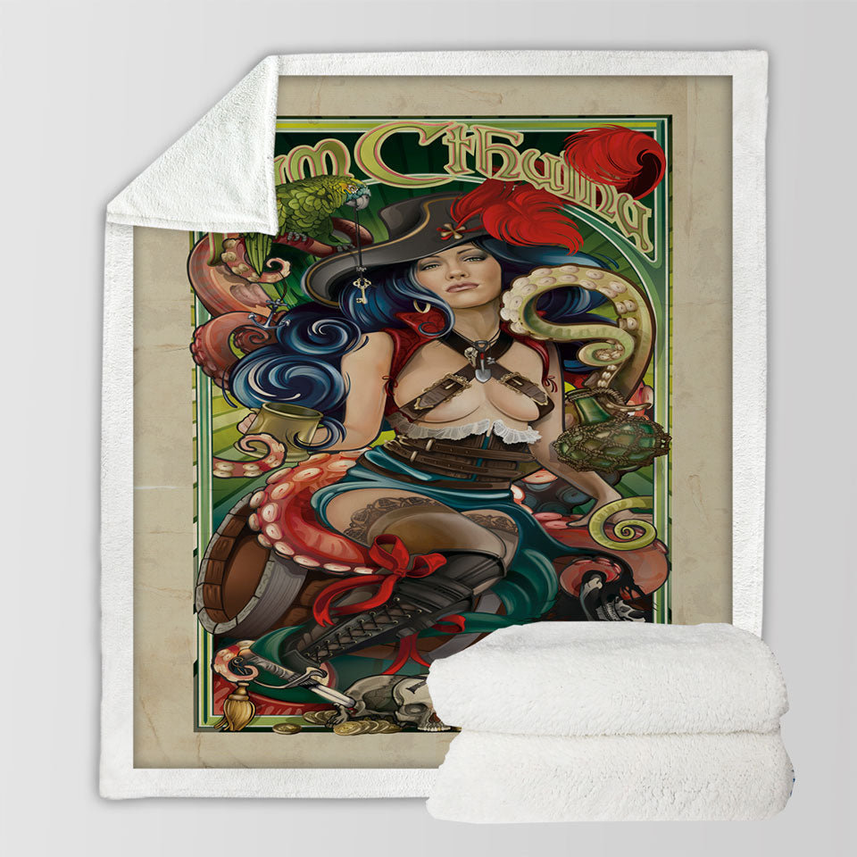 products/Rum-Cthulhu-and-Pretty-Girl-Pirate-Cool-Art-Throw-Blanket