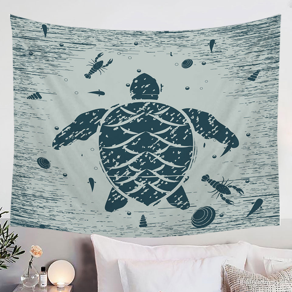 Pastel Color Mermaid Tapestry