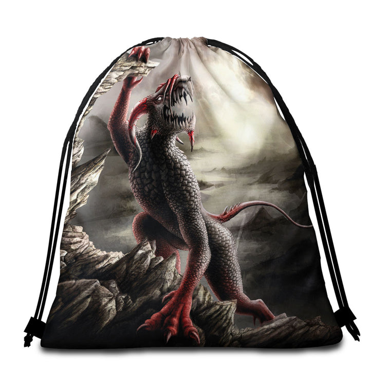 Scary Beach Bags and Towels Art the Crematoria Frightening Creature