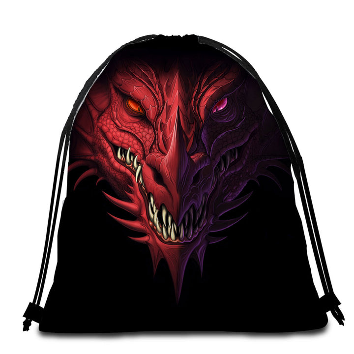 Scary Dragon Cool Beach Bags and Towels