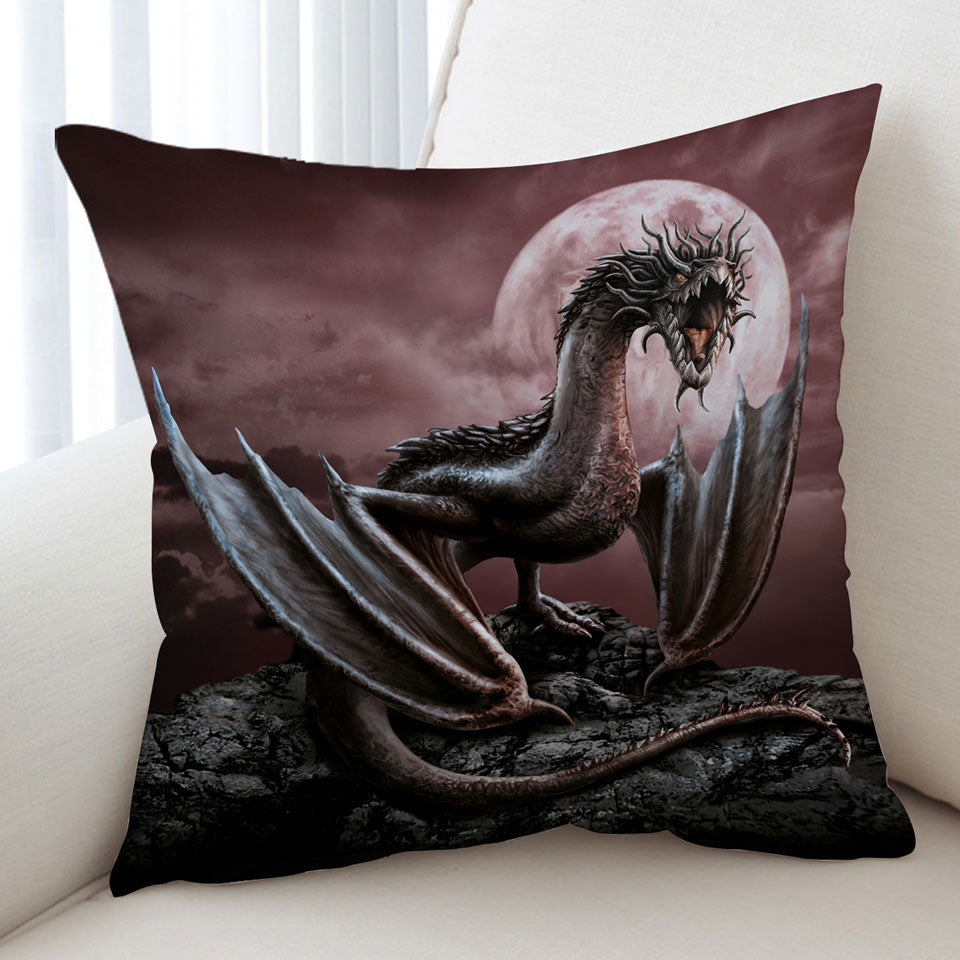 Scary Fantasy Art Darius Moon Dragon Cushion Covers