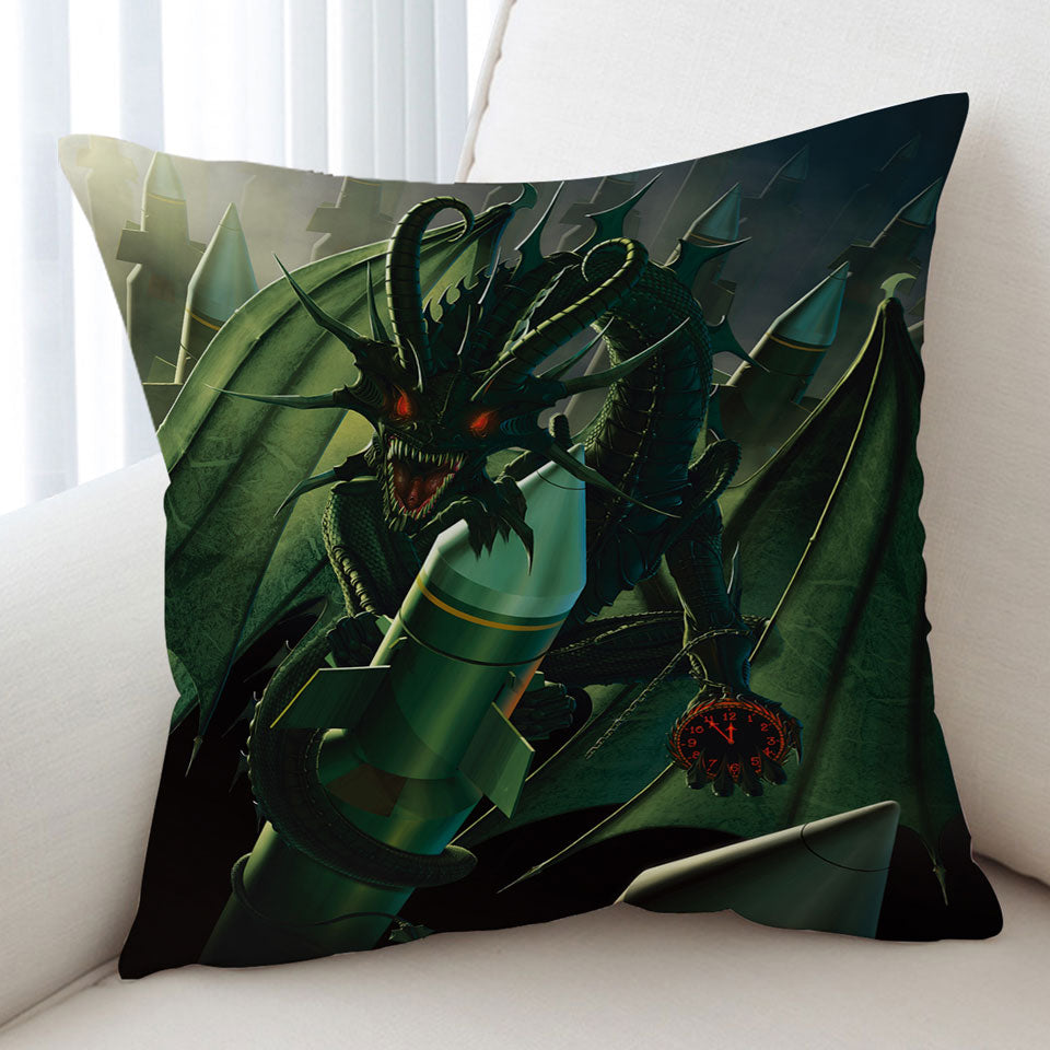 Scary Fantasy Cushions Art Doom Dragon