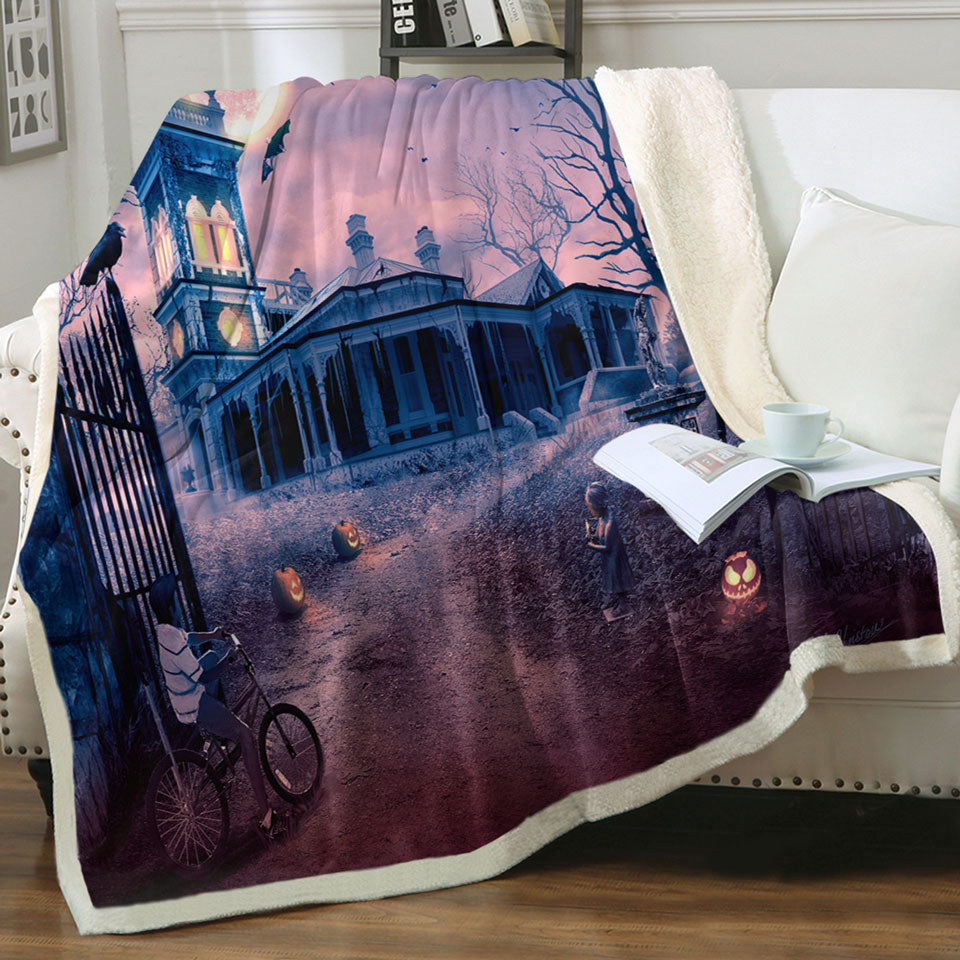 products/Scary-Haunted-Manor-Halloween-Throws