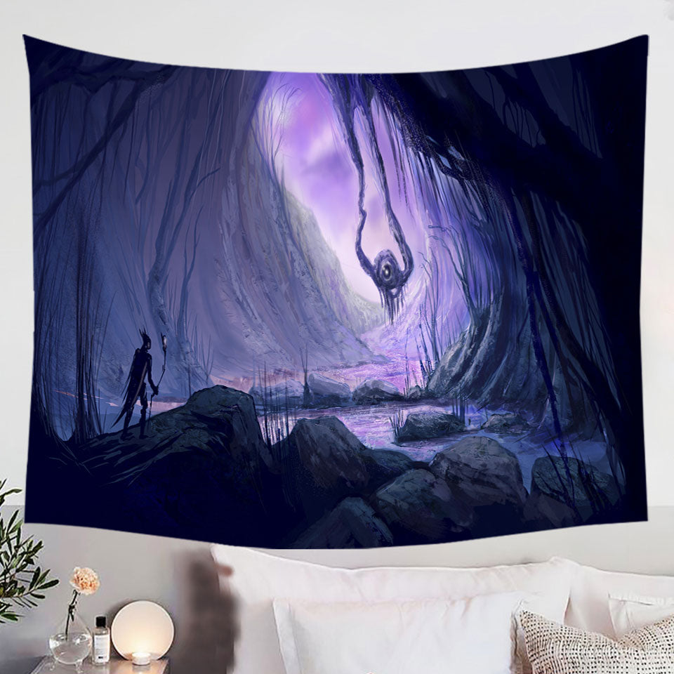 Scary-Tapestry-Wall-Hanging-Art-the-Nightmare-Marsh