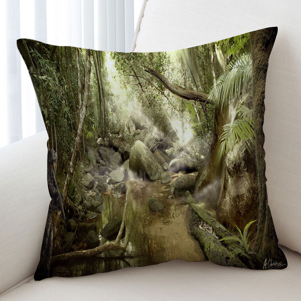 Science Fiction Jungle Cushion Covers