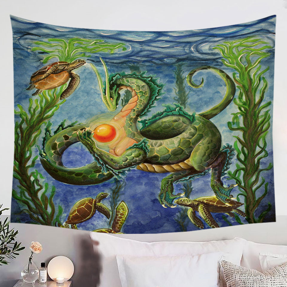 Secrets-of-the-Sea-Underwater-Turtles-and-Dragon-Tapestry-Wall-Decor-Cool