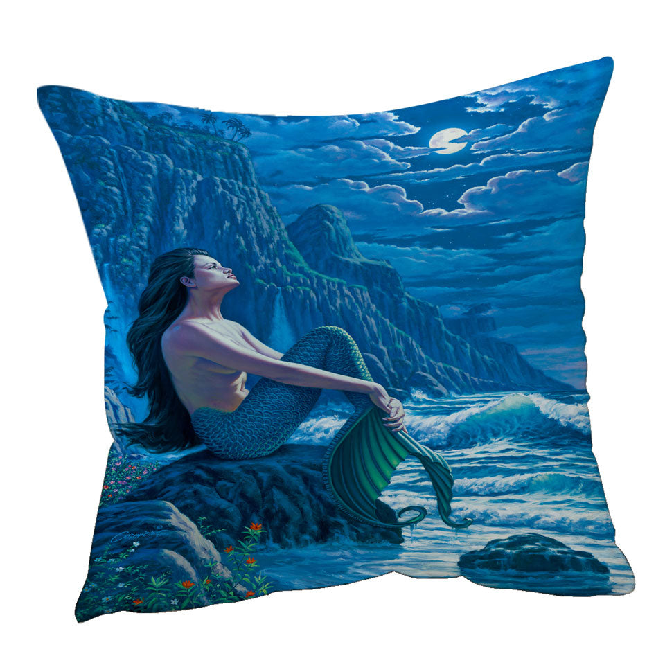 Serenity Coastal Cliffs Mermaid Cushions and Pillows