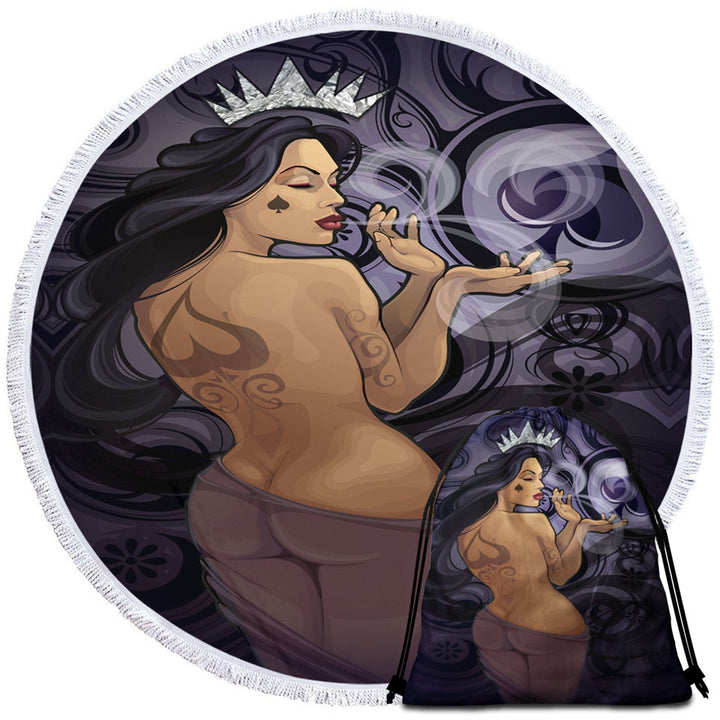 Sexy Beach Towels Near Me Cool Art Queen of Spades