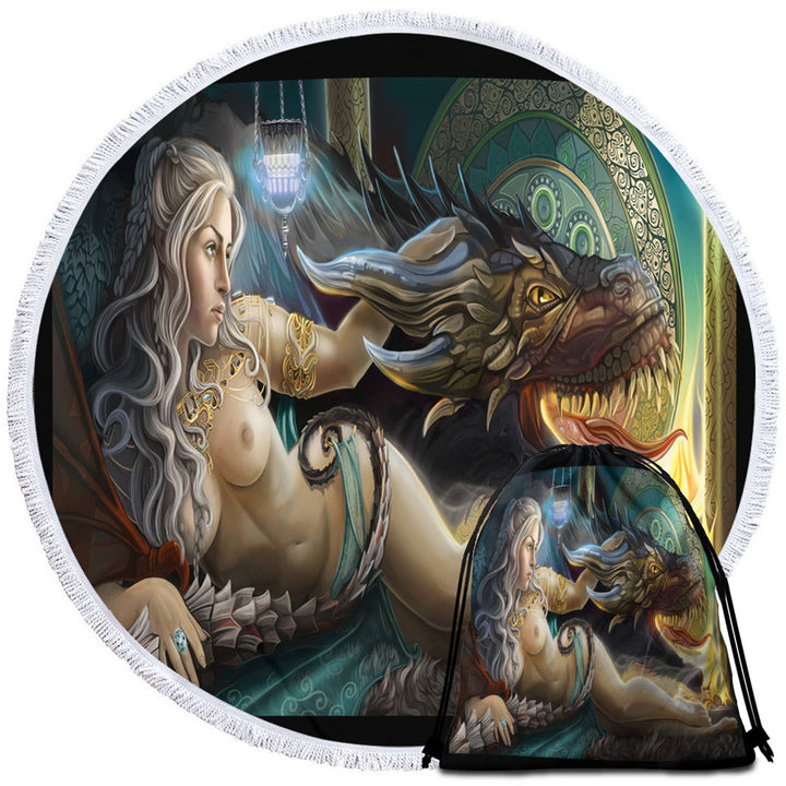 Sexy Beach Towels and Bags Set Princess Mother of Dragons