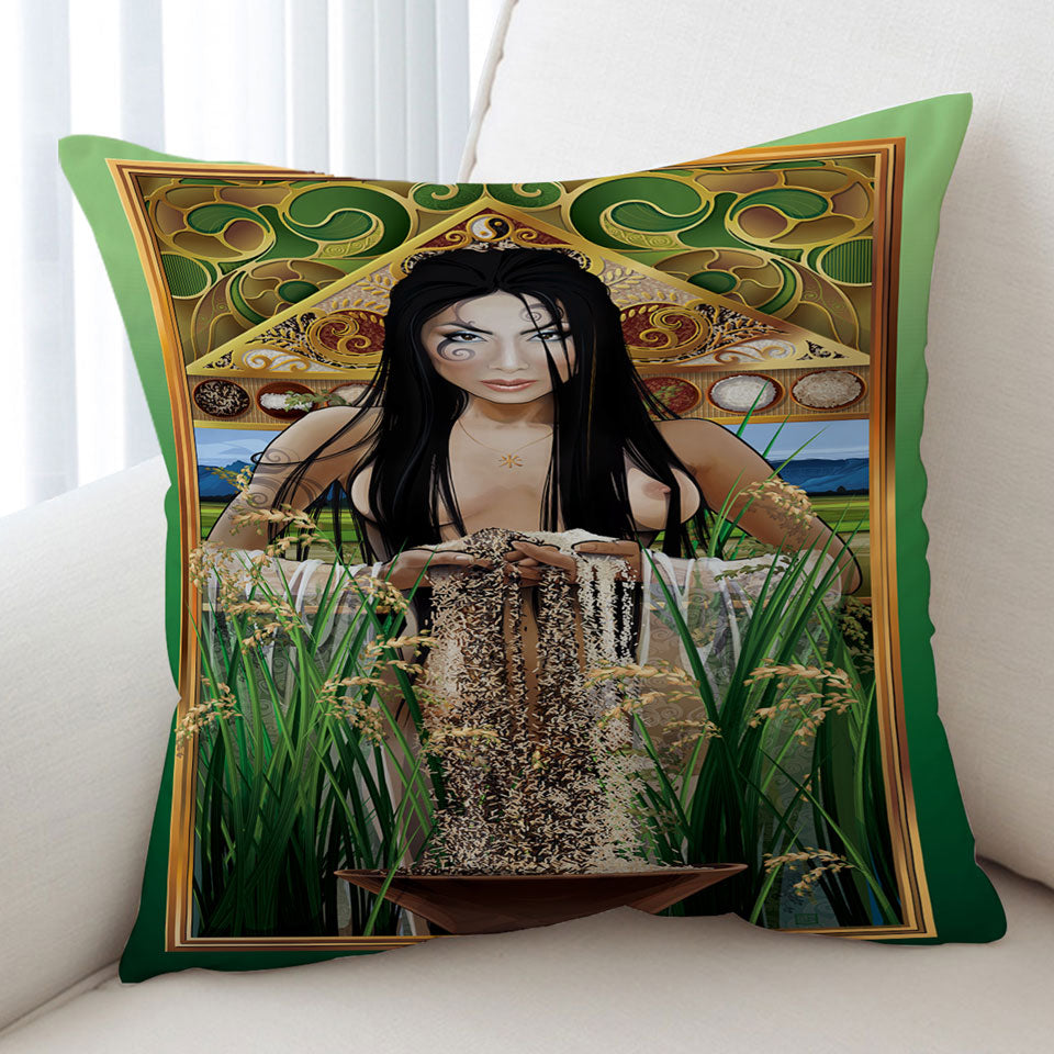 Sexy Cushion Woman Art Goddess of Rice