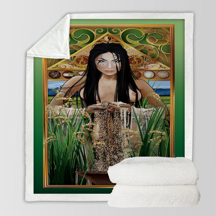 products/Sexy-Sherpa-Blanket-Woman-Art-Goddess-of-Rice