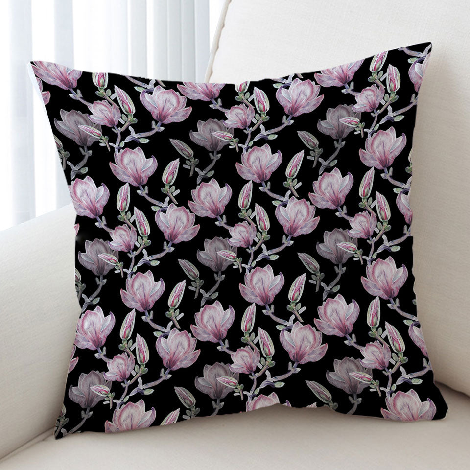 Shabby Pink Flowers Cushion Cover