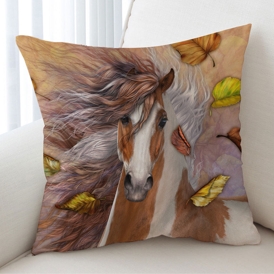Shanti Autumn Leaves Horse Cushions