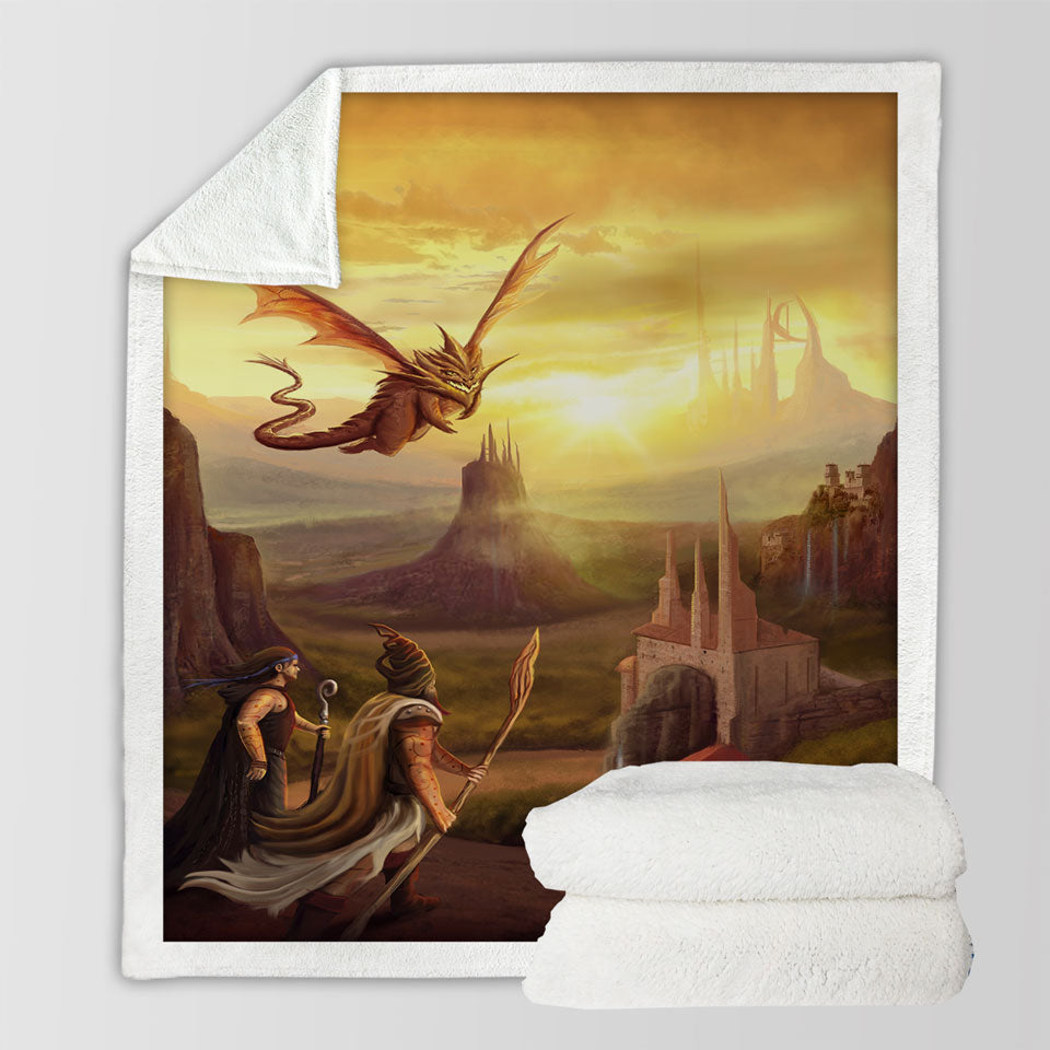 products/Sherpa-Blanket-of-Warriors-and-Dragon-Fantasy-Art