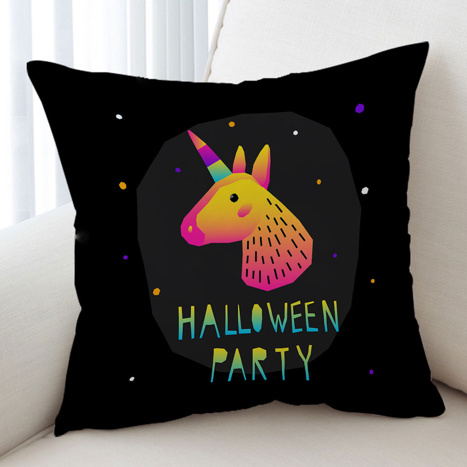 Simple Unicorn Cushion Cover for Halloween Party