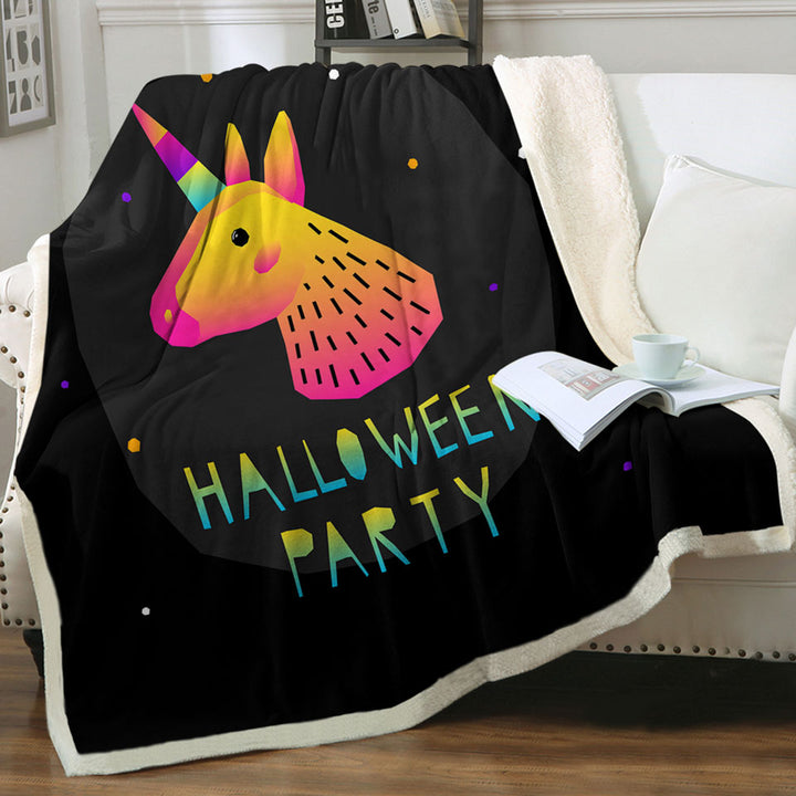 Simple Unicorn Decorative Throws for Halloween Party