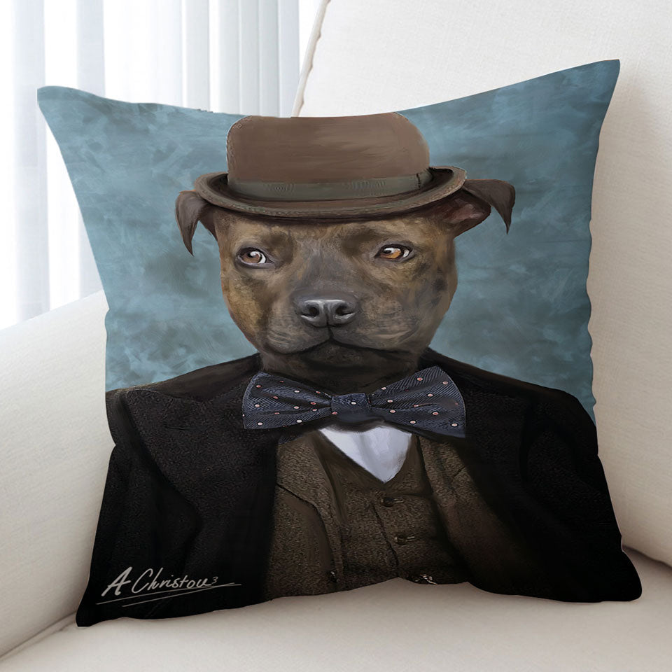 Sir Edmund the Bulldog Cool and Funny Dog Cushion Covers