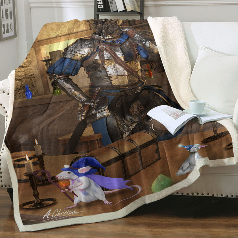products/Sir-Simion-the-Dragonhearted-Fantasy-Art-Fleece-Blankets
