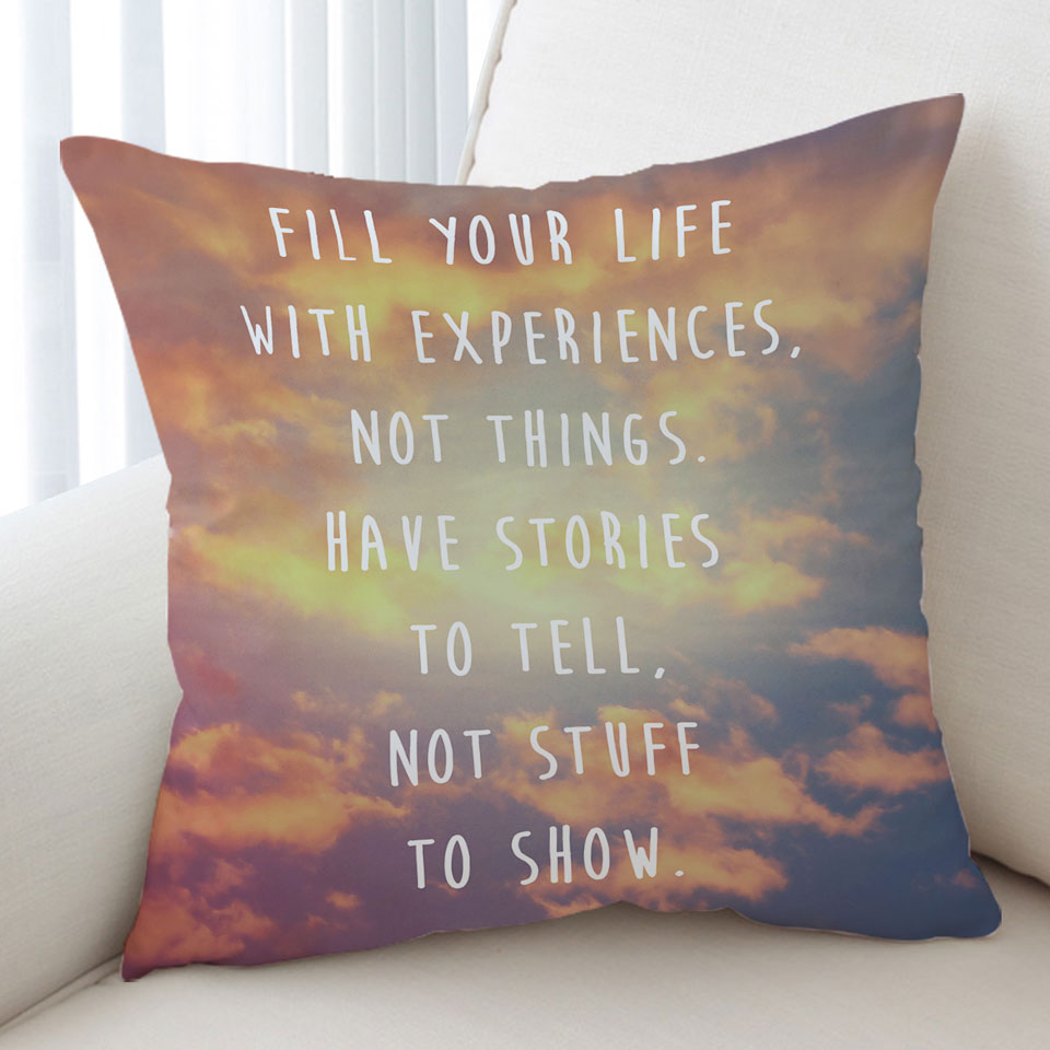 Skies Inspirational Quote Cushions