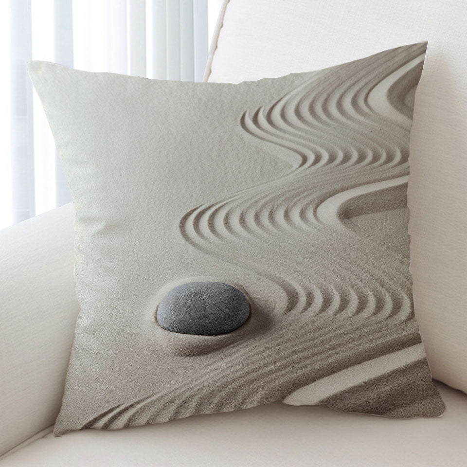Smooth White Sand Decorative Pillows
