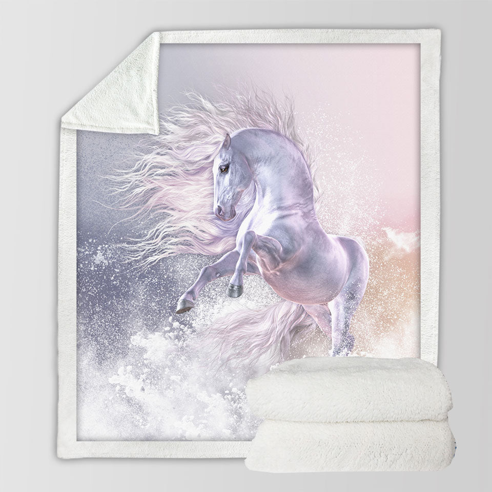 products/Snow-Ghost-a-Stunning-White-Horse-Sherpa-Blanket