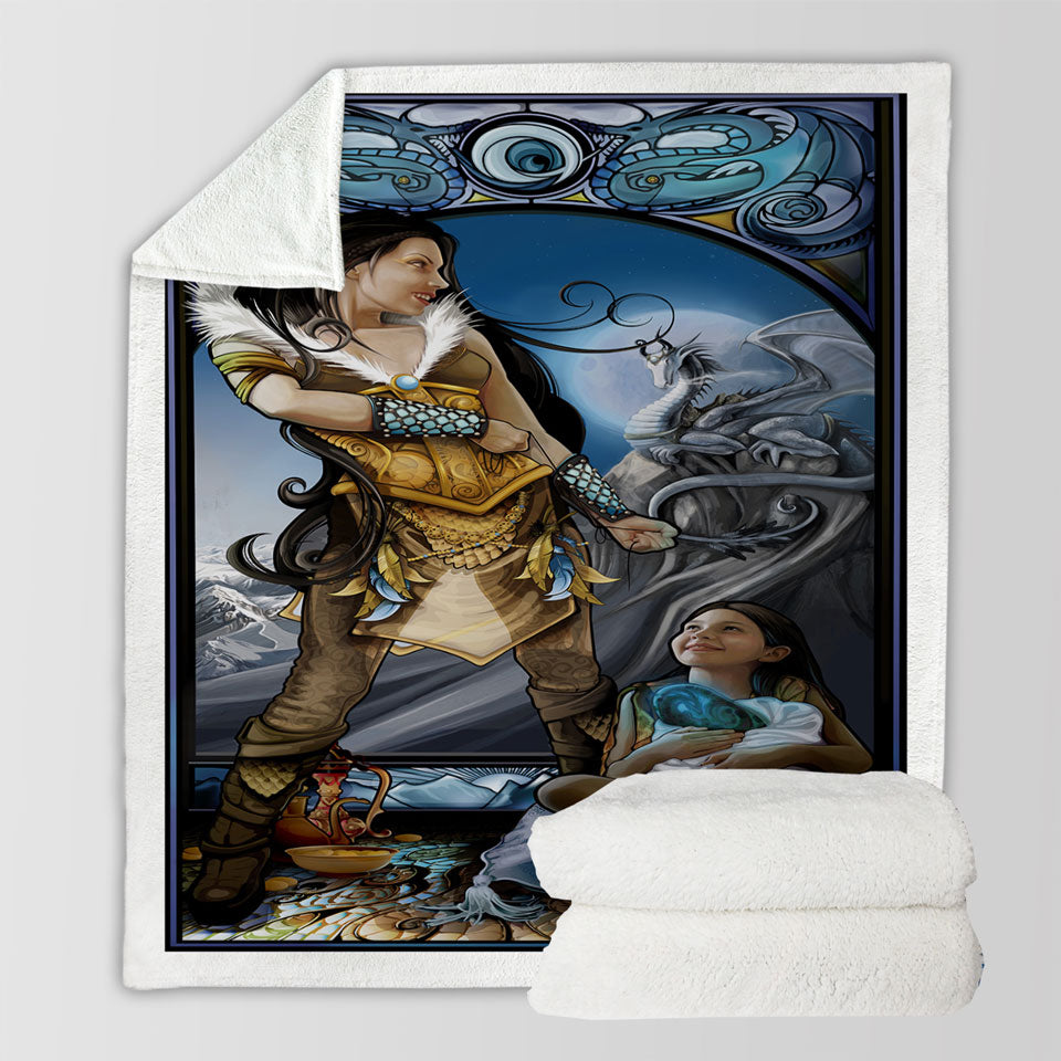 products/Sofa-Blankets-with-Fantasy-Art-Dragon-Rider