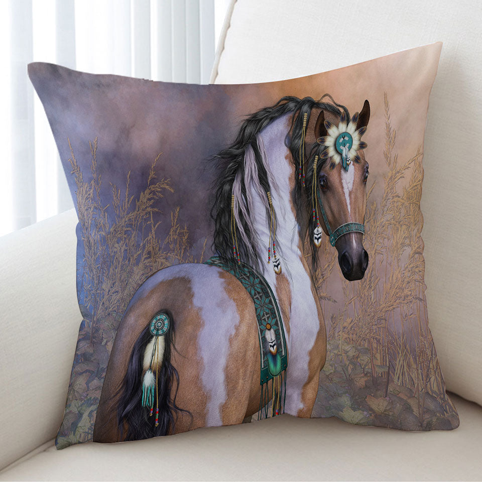 Sofa Pillows Daughter of the Wind Native American Girl Horse