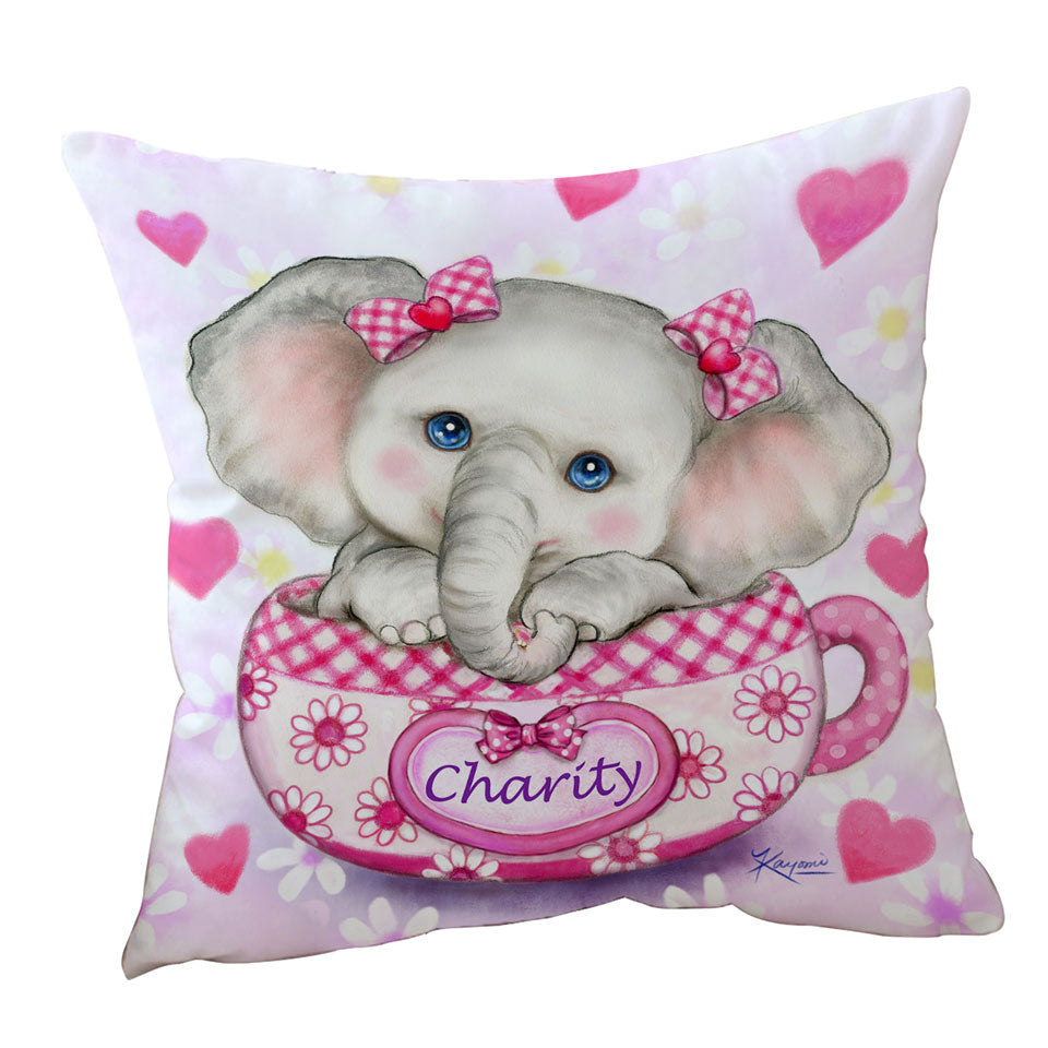 Sofa Pillows for Kids Inspiring Design Cute Girly Elephant