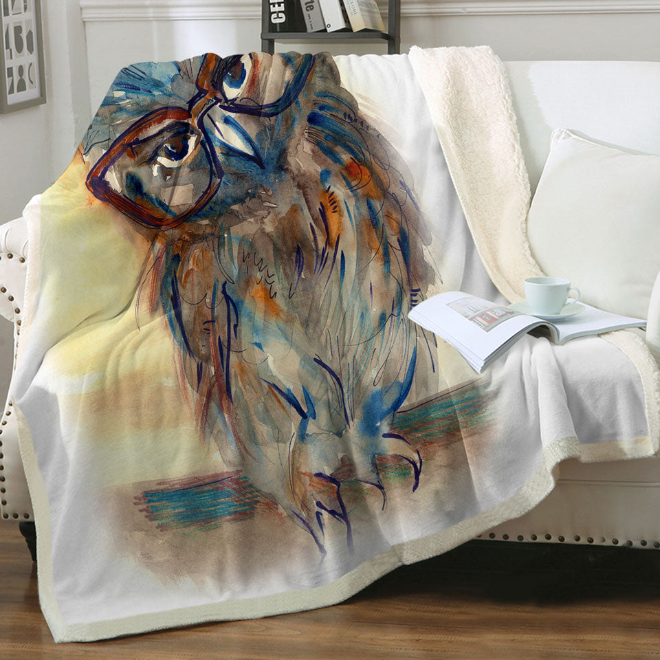 Sophisticated Chic Owl Decorative Throws