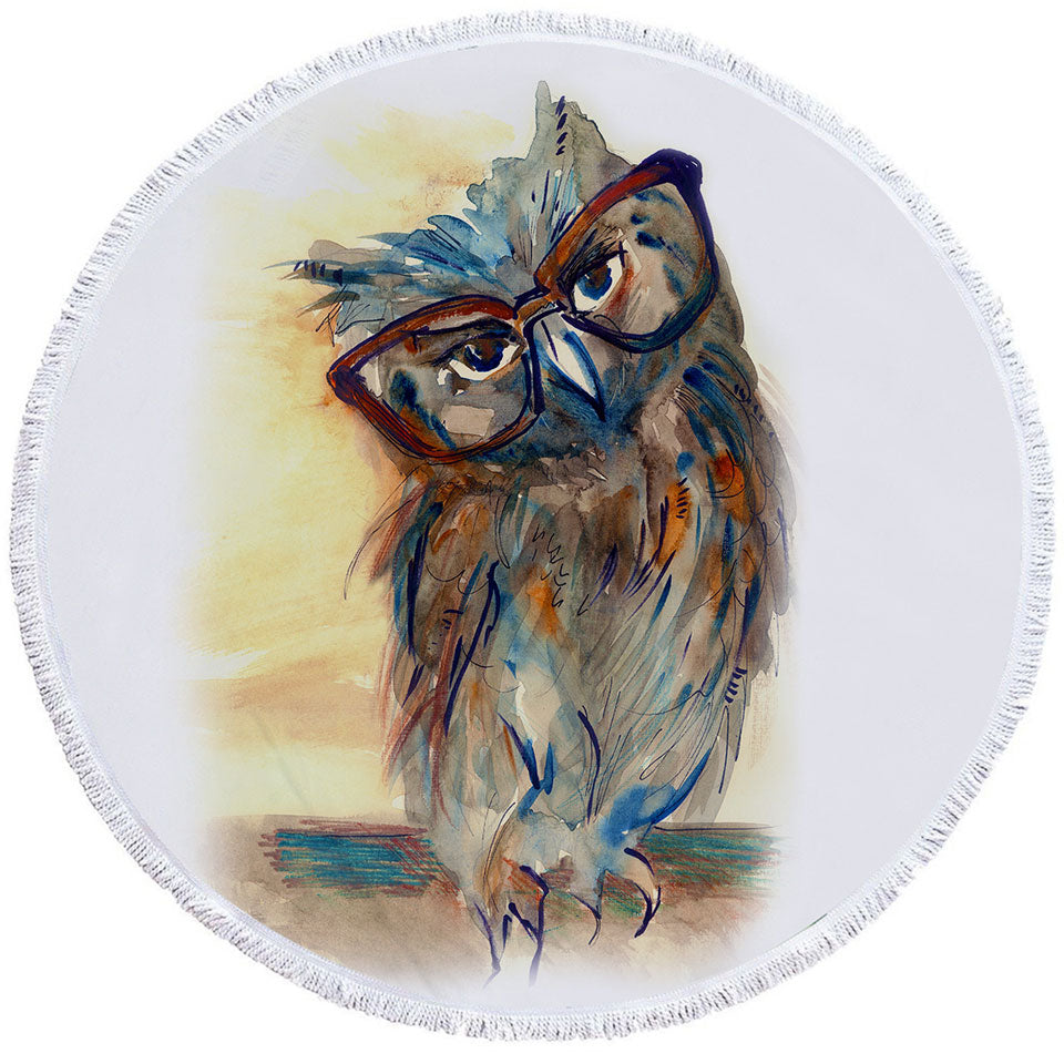 Sophisticated Chic Owl Nice Beach Towels