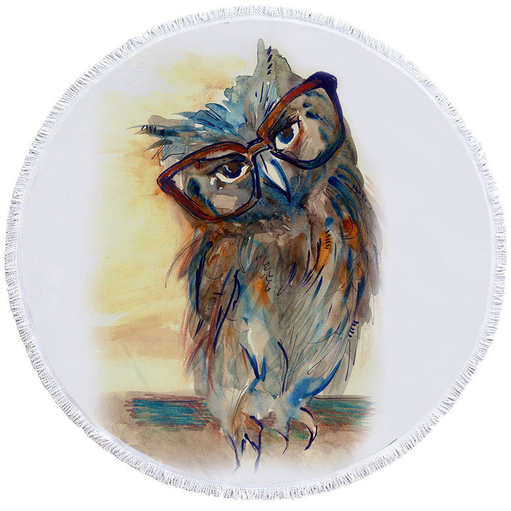 Sophisticated Chic Owl Nice Beach Towels