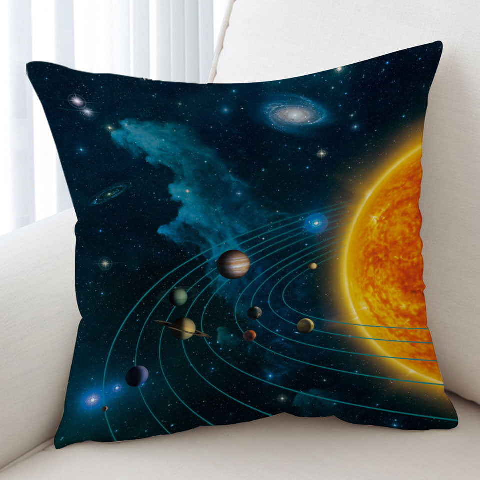 Space Art Solar System Cushion Cover