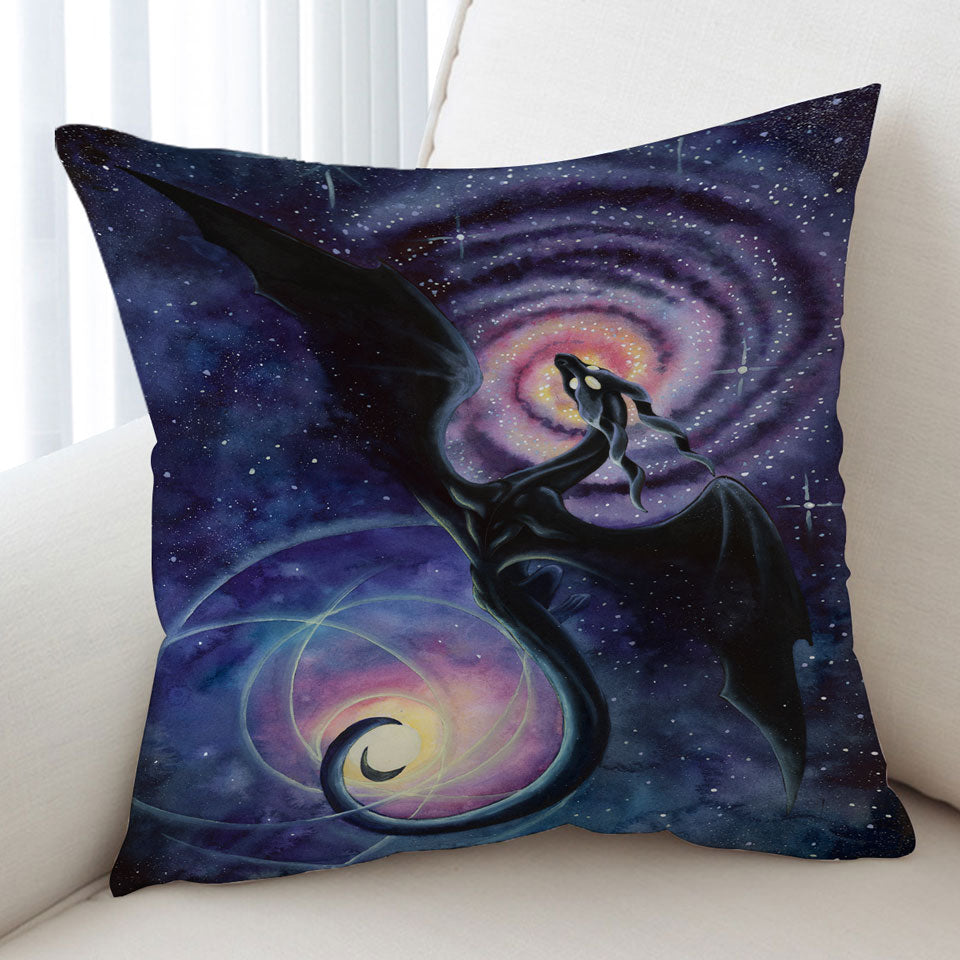 Space Cushion Covers Art Mistress of Infinity Dark Dragon