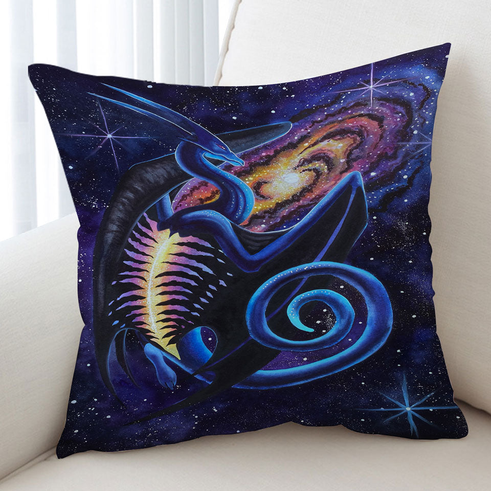 Space Cushion Covers Galactic Entrance Fantasy Space Dragon