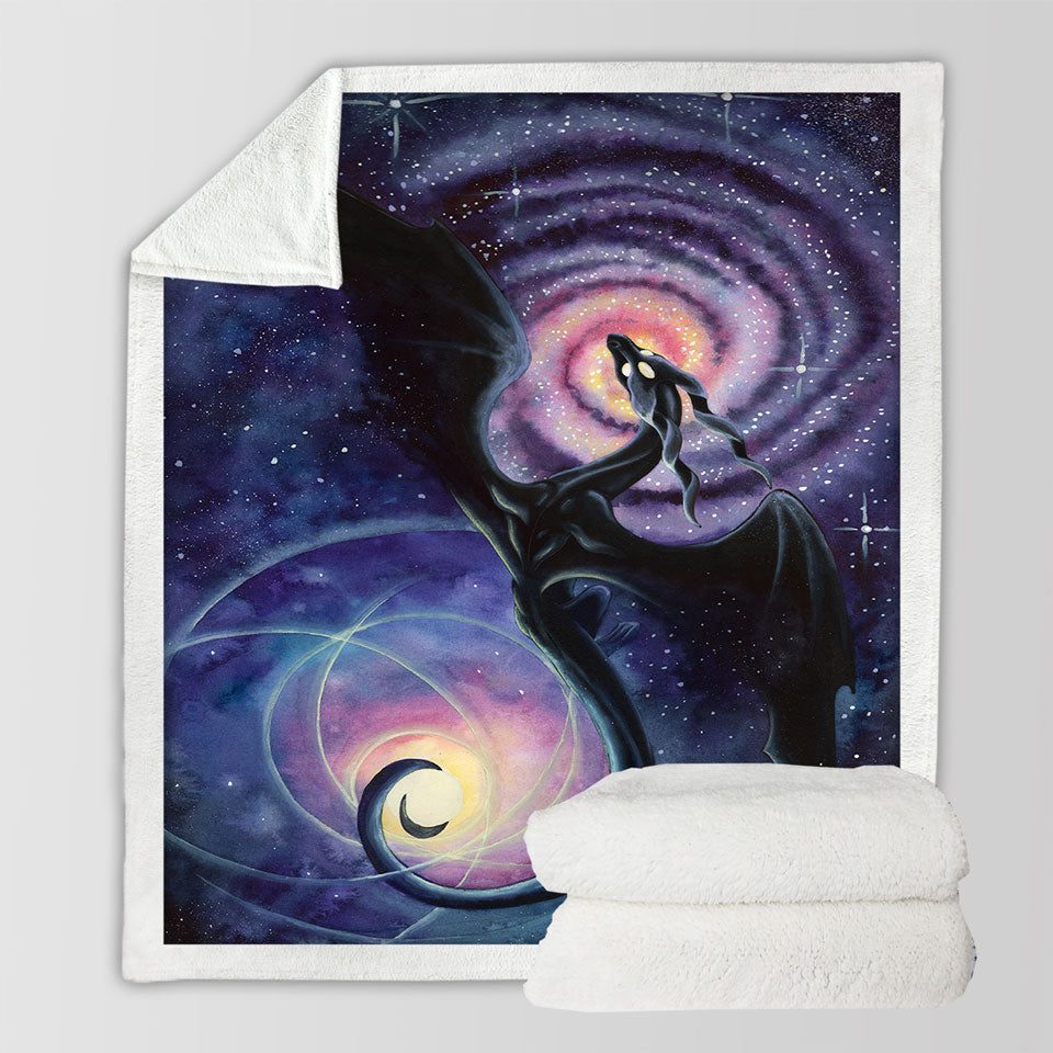 products/Space-Throw-Blanket-Art-Mistress-of-Infinity-Dark-Dragon