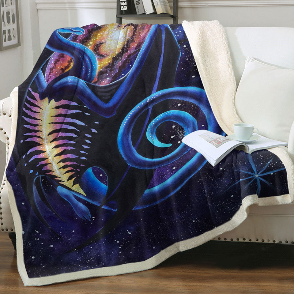 products/Space-Throw-Blanket-Galactic-Entrance-Fantasy-Space-Dragon