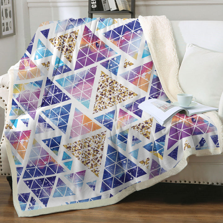Space Triangles Abstract Throws