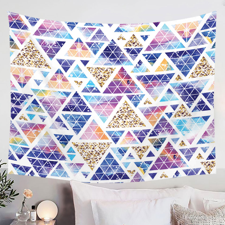 Space Triangles Abstract Wall Decor