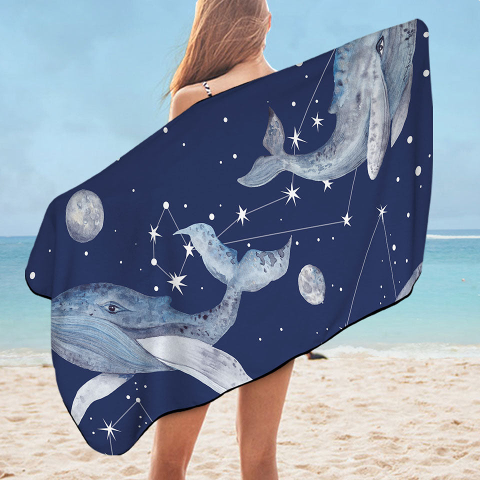 Space Whales Pool Towel