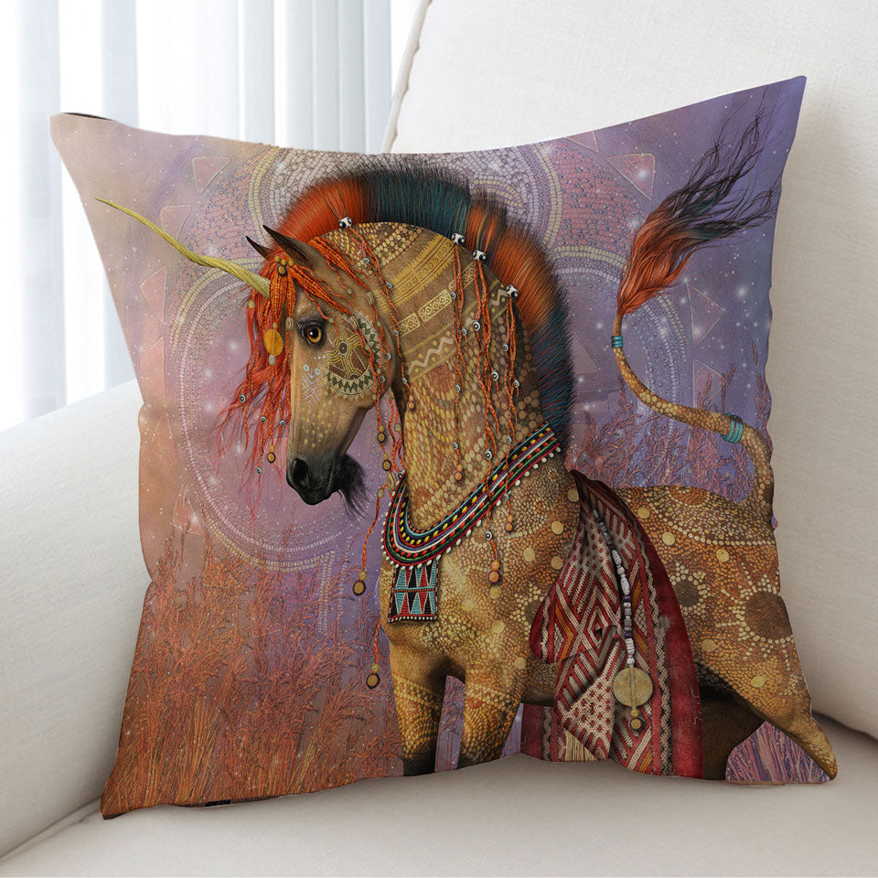 Spectacular and Unique Oriental Unicorn Cushion