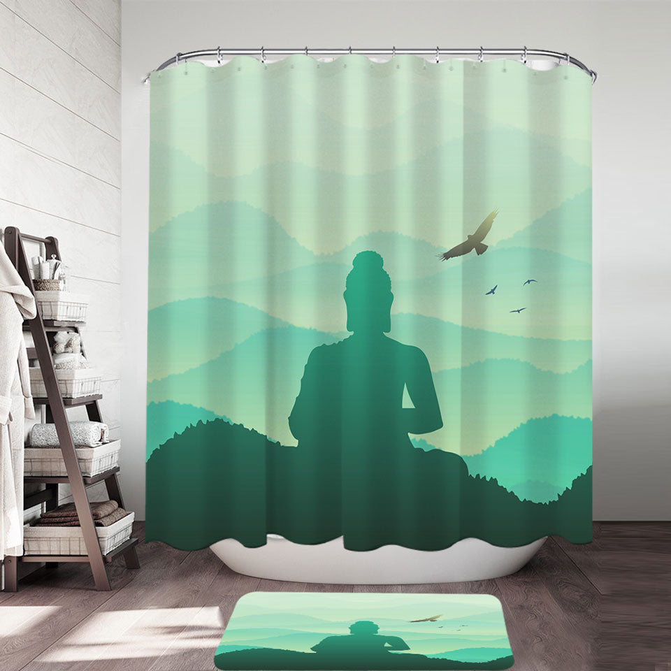 Spiritual Buddha Shower Curtain