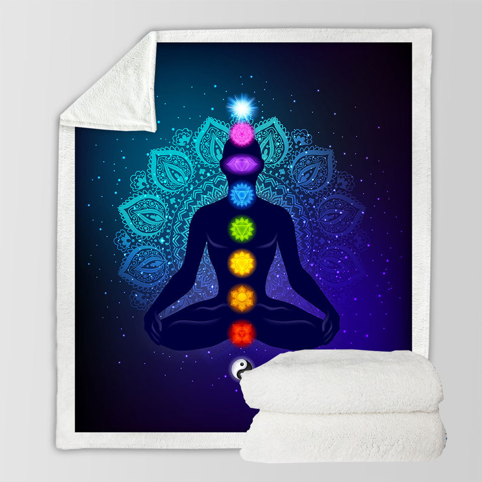 Spiritual Buddha Throw Blanket