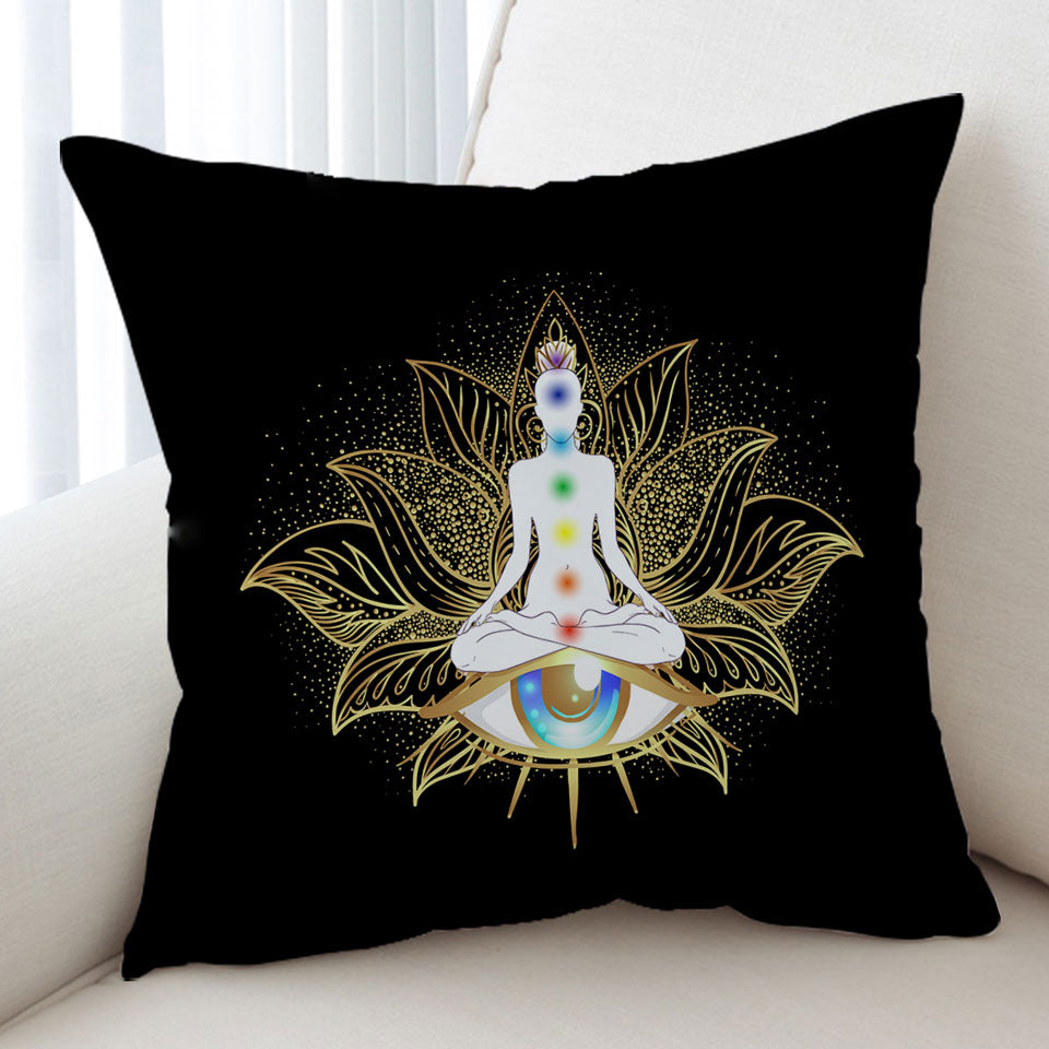 Spiritual Golden Buddha Cushion