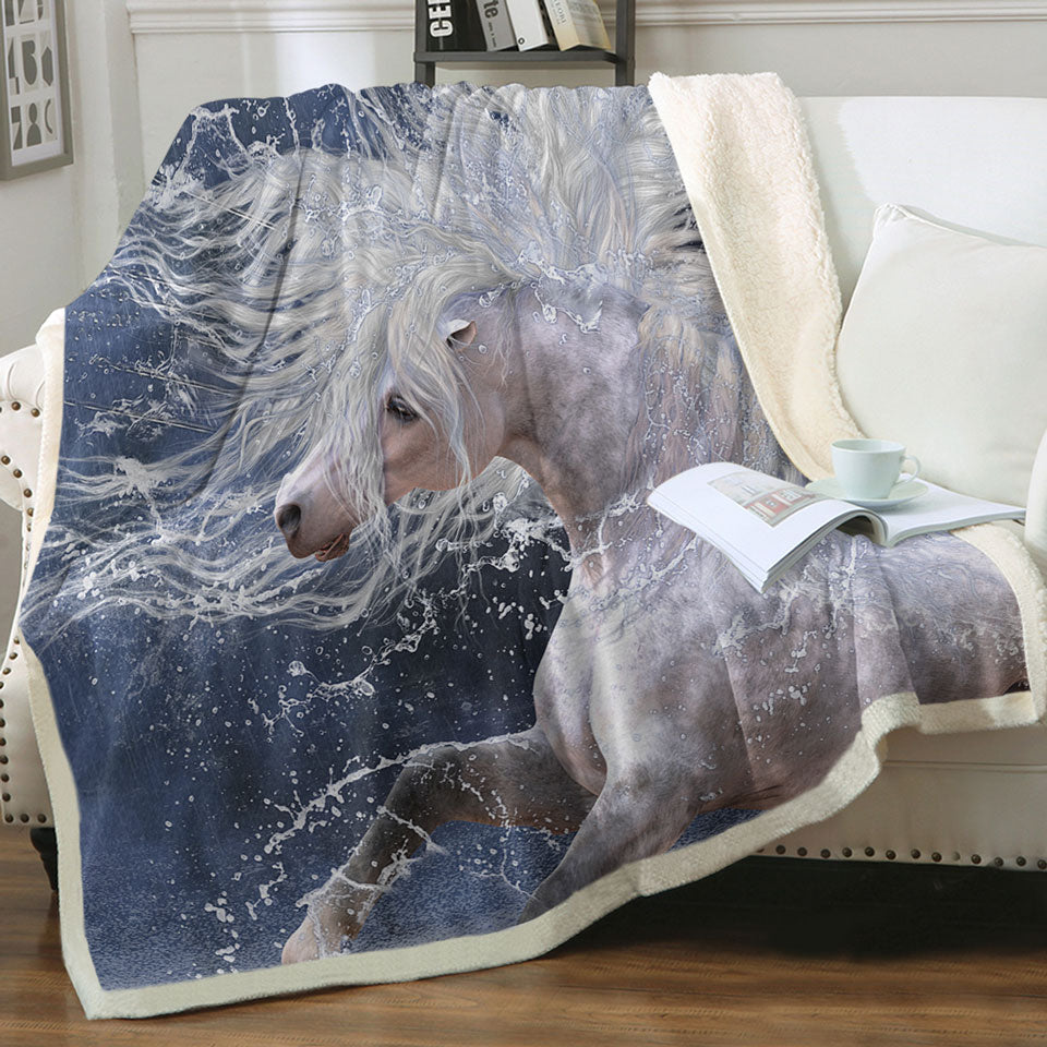 products/Splash-Wild-White-Horse-Lightweight-Blankets