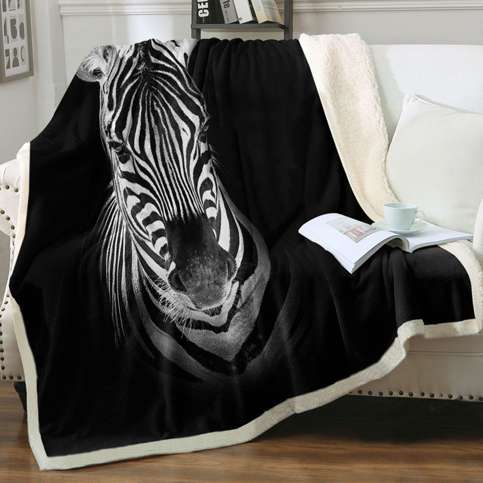 Spotlight Zebra Animal Throws