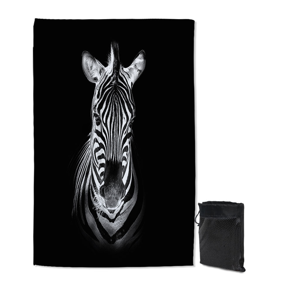 Spotlight Zebra Animal Travel Beach Towel