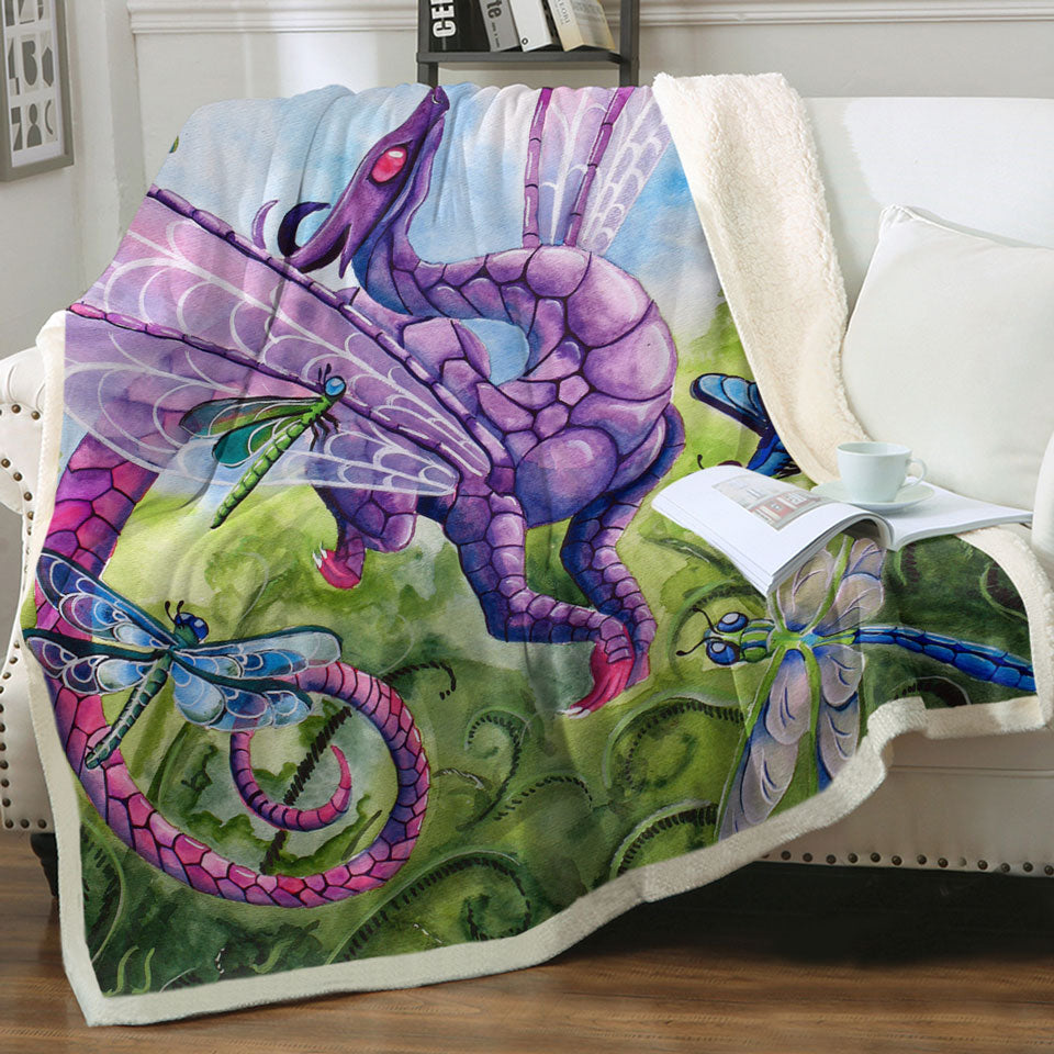products/Spring-Throws-Dragon-and-Dragonflies