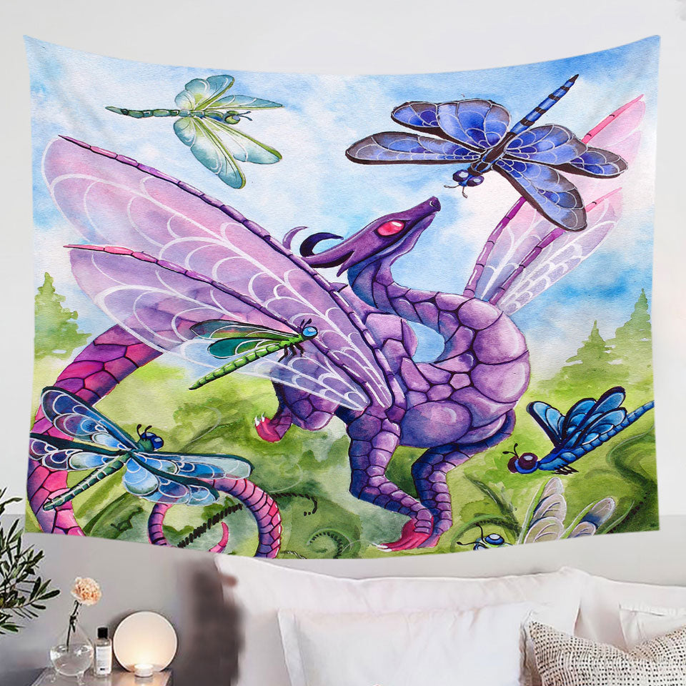 Spring-Wall-Decor-Dragon-and-Dragonflies